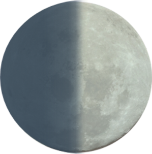 Moon first quarter 4697